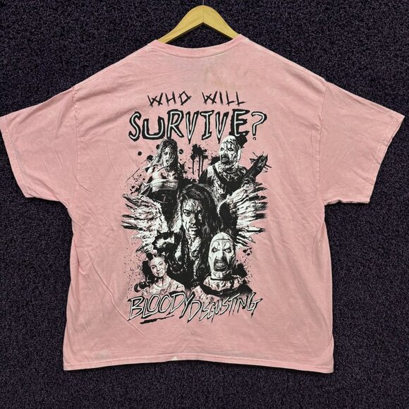 Bloody Disgusting x Terrifier Who Will Survive T-Shirt XL - Picture 1 of 5
